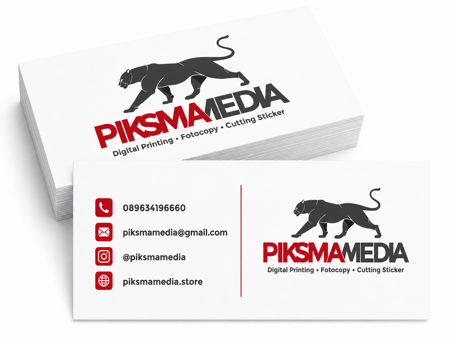 Piksma Media Business Card Mockup