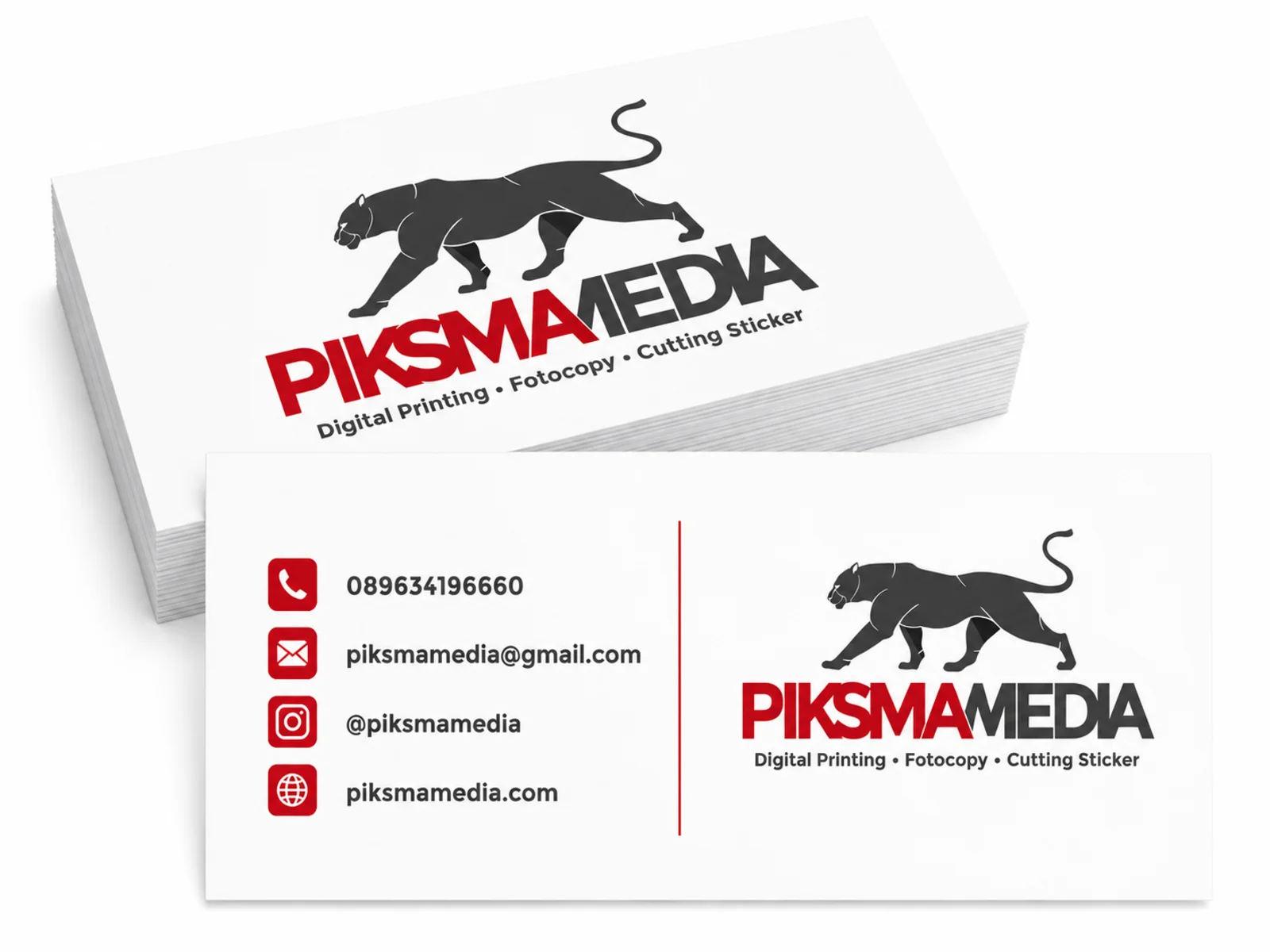 Piksma Media Business Card Mockup